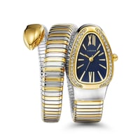 ساعة نسائية لفة ثعبان لونين مينا كحلي V10066