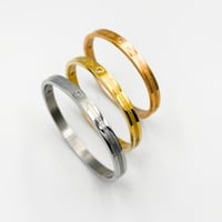 طقم 3 اساور ذهبي وفضي ونحاسي