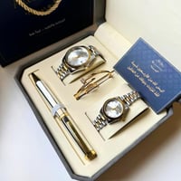 طقم ساعة رجالي ونسائي مميز روكس لونين