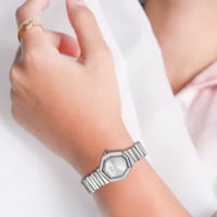 ساعة نسائية دير بسير استيل فضي 3016