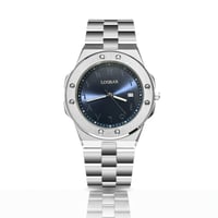 ساعة الفخامة الرجالية ستيل مينا ازرق LOD 2083