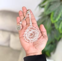 سبحة من بكلايت الابيض الشفاف