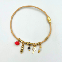 خلخال مطاط لون بيج