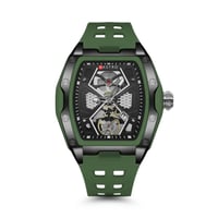ساعة رجالية فاخرة ربل لون الاخضر G01200