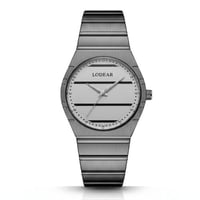 ساعة الهيبة الرجالية ستيل لون تيتانيوم LOD 25102