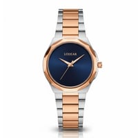 ساعة الاصالة الرجالية ستيل فضي مينا ازرق LOD 25049