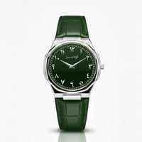 ساعة الاصالة الرجالية جلد اخضر مينا اخضر LOD 3001-...