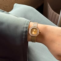 ساعة نسائية فاخرة ستيل ذهبي AK5720