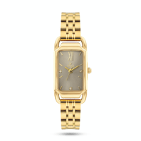 ساعة نسائية فخامة بسير استيل ذهبي L0017