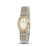 ساعة نسائية ارقام عربي بسير استيل لونين L0010