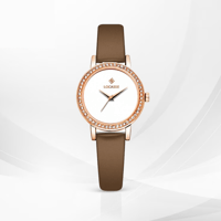 ساعة نسائية ساحرة جلد اسود 3202