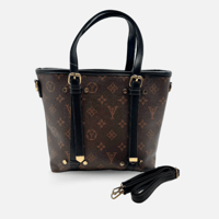 شنطة نسائية مميزة لون اسود مع بني