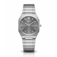 ساعة الهيبة الرجالية ستيل فضي مينا رصاصي LOD 2090