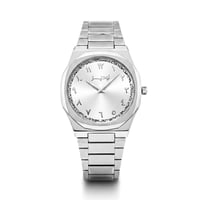 ساعة الاصالة الرجالية ستيل مينا فضي LOD 1035