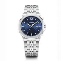 ساعة رجالية ستيل فضي مينا ازرق LOD2080