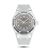 ساعة التميز سير رصاصي ومينا رصاصيEM014