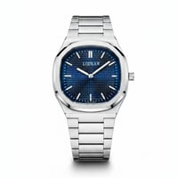 ساعة رجالية ستيل فضي مينا ازرق LOD2499