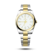 ساعة نسائية فاخرة بسير استيل لونين L002⭐️