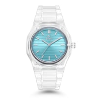 الساعة الشفافة لون تيفاني EM005