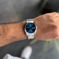 ساعة رجالية عربيه روكس ازرق C0017