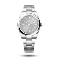 ساعة نسائية فاخرة بسير استيل لون فضي L002⭐️