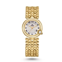 ساعة نسائية مميزة ذهبي مينا ابيض f120