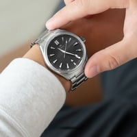 ساعة رجالية ميقا مينا اسود 45017