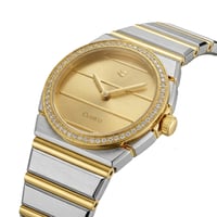 ساعة نسائية فاخرة ستيل لونين مينا ذهبي AK5910L