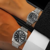 طقم ساعة رجالي ونسائي مميز روكس