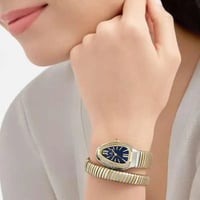 ساعة نسائية لفة ثعبان لونين مينا كحلي V10066