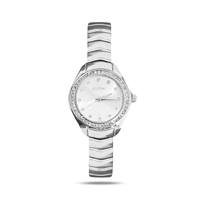 ساعة نسائيه فاخرة لون فضي R1024