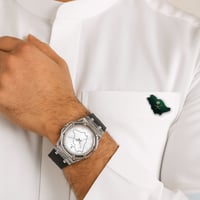 ساعة المملكة شفافة لون اسود EV1021