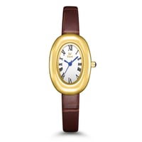 ساعة نسائية جلد باللون البني EL00532
