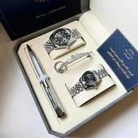 طقم ساعة رجالي ونسائي مميز روكس لونين