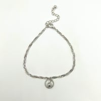 خلخال زركون ذهبي او فضي