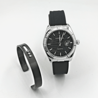 هدية رجالية ساعة مع اسوارة