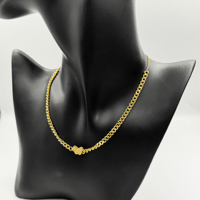 شوكر الفراشة زركون ذهبي