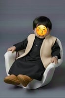 طقم مواليد واطفال مع سديري