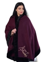 شال نسائي شتوي لون موف