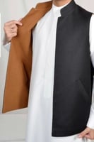 سديري شتوي دبل فيس لون اسود مع جملي