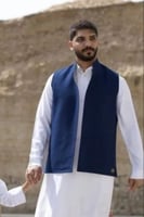 سديري شتوي رجالي كوحلي مع ابيض