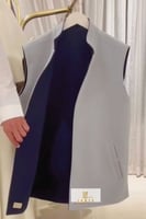 سديري شتوي دبل فيس لون رمادي مع كوحلي