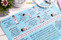 ملصق خطوات الصلاة - أولاد