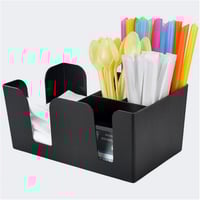 حامل بلاستيكي للمناديل والسكر والمستلزمات