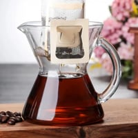 سيرفر ترشيح القهوة بمقبض زجاجي 300مل
