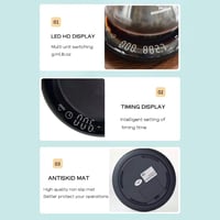 ميزان قهوة دائري عالي الدقة , مع مؤقت | Coffee Sca...