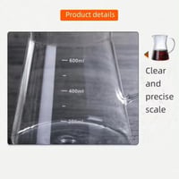 إناء تقديم زجاجي مقاوم للحرارة 600 مل