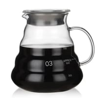 سيرفر قهوة V60 زجاجي 800 مل - مقاس 03