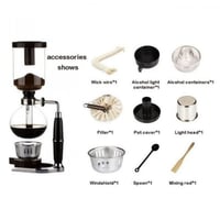 أداة السايفون لتحضير القهوة والشاي , 5 أكواب