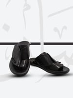 نعال شرقي كلاسيك اسود - بني